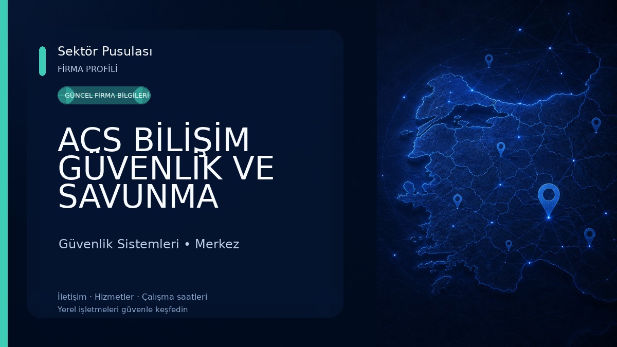 ACS BİLİŞİM GÜVENLİK VE SAVUNMA SİSTEMLERİ Güvenlik Sistemleri