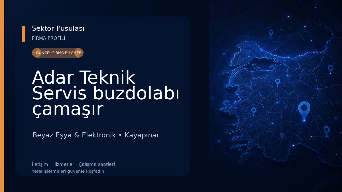 Adar Teknik Servis buzdolabı çamaşır makinası tv tamir servisi Beyaz Eşya & Elektronik