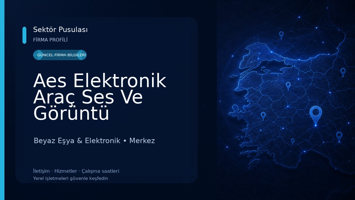 Aes Elektronik Araç Ses Ve Görüntü Sistemleri Beyaz Eşya & Elektronik