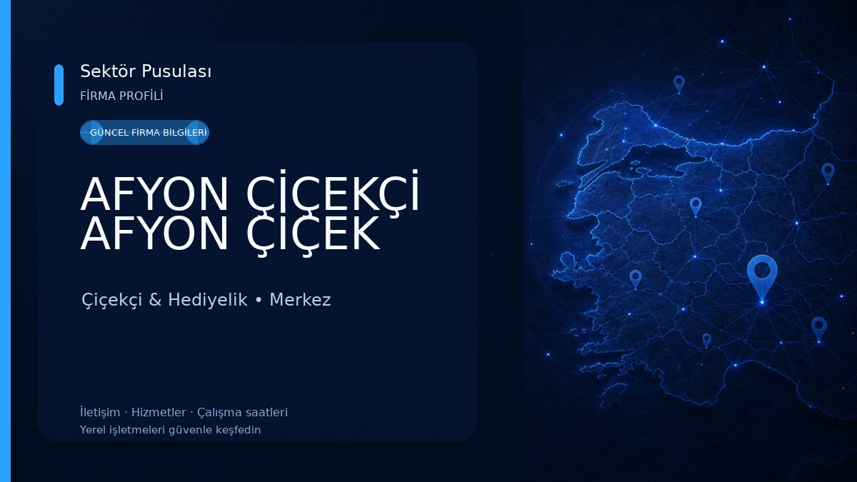 AFYON ÇİÇEKÇİ AFYON ÇİÇEK 