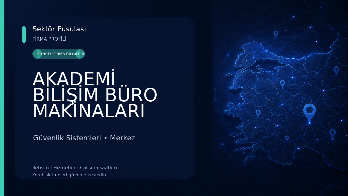 AKADEMİ BİLİŞİM BÜRO MAKİNALARI FOTOKOPİ TAMİR TONER DOLUM MERKEZİ TEKNİK SERVİS GÜVENLİK SİSTEMLERİ Güvenlik Sistemleri