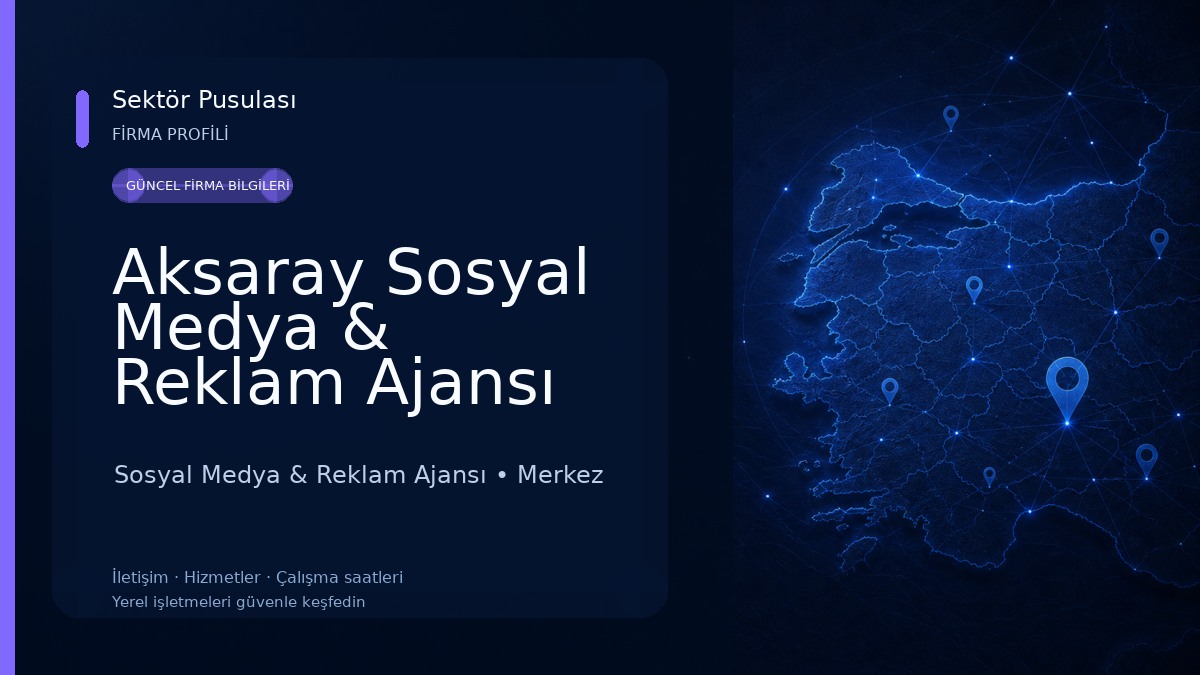 Aksaray Sosyal Medya & Reklam Ajansı Sosyal Medya & Reklam Ajansı