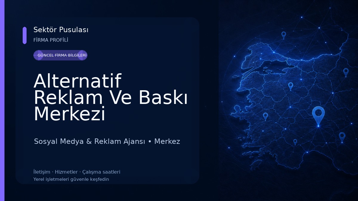 Alternatif Reklam Ve Baskı Merkezi 