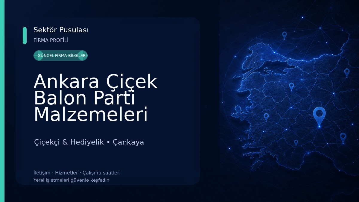 Ankara Çiçek Balon Parti Malzemeleri
