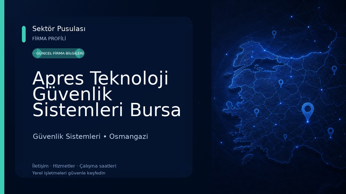 Apres Teknoloji Güvenlik Sistemleri Bursa Şubesi Güvenlik Sistemleri
