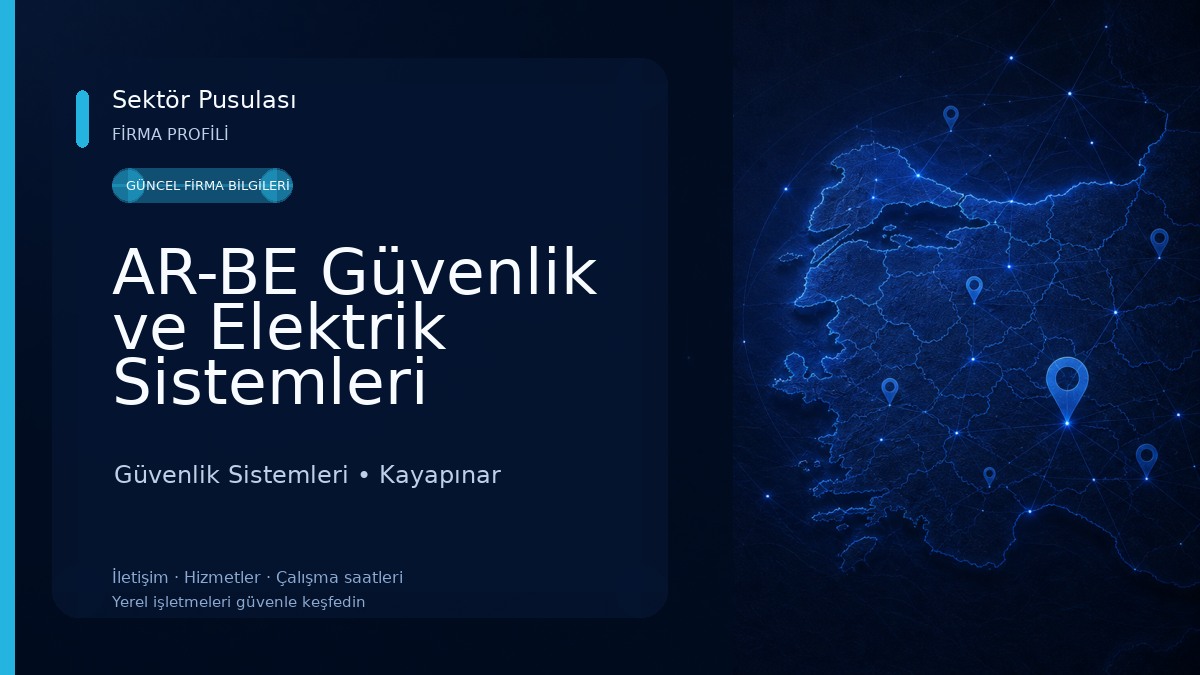 AR-BE Güvenlik ve Elektrik Sistemleri Güvenlik Sistemleri
