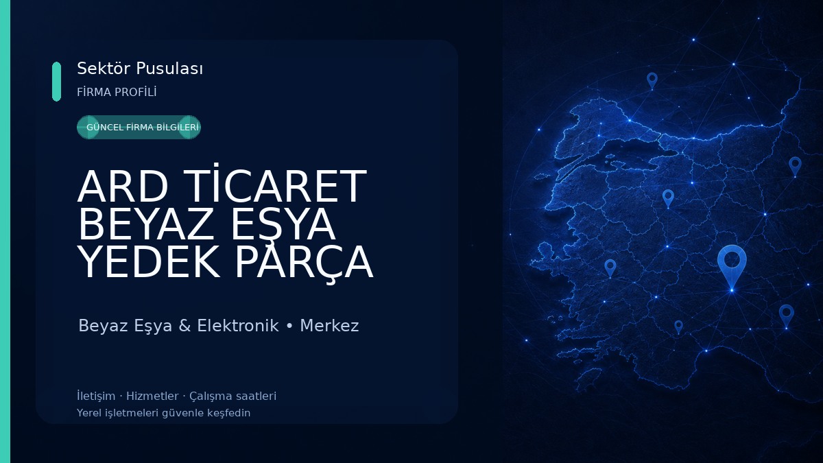 ARD TİCARET BEYAZ EŞYA YEDEK PARÇA