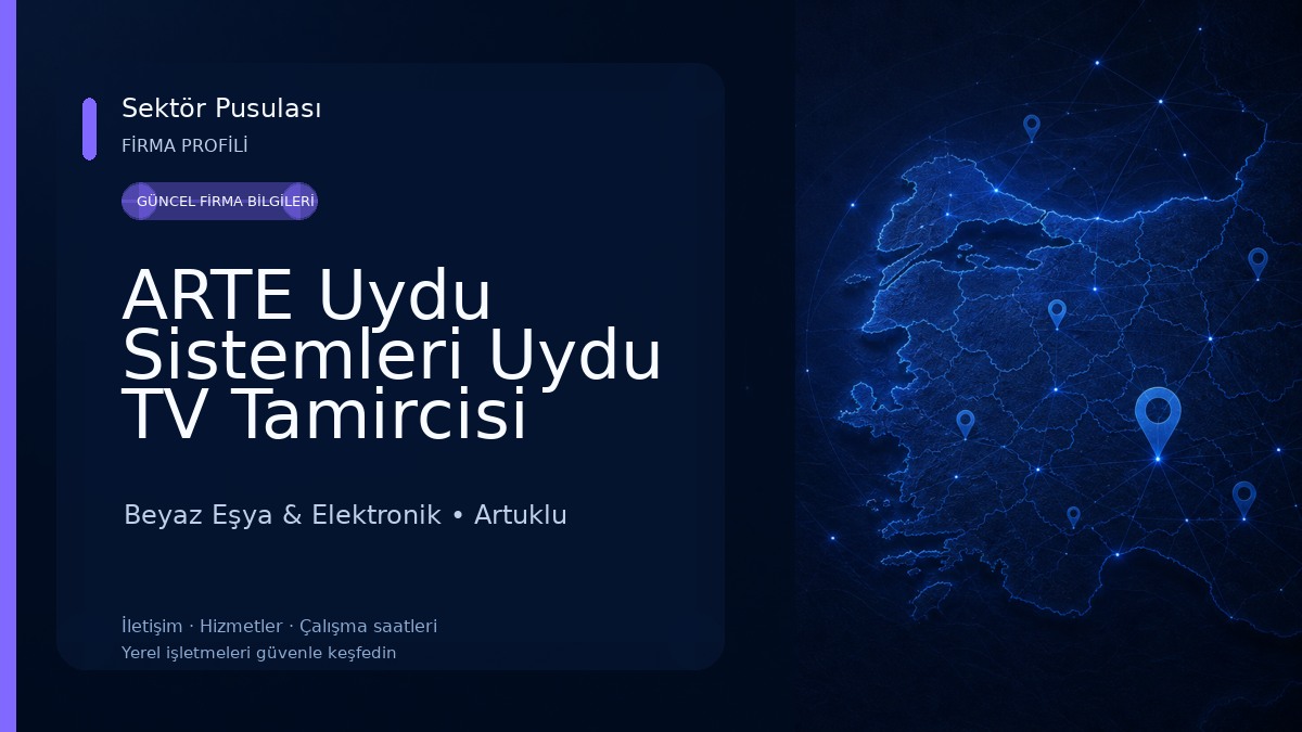 ARTE Uydu Sistemleri Uydu TV Tamircisi Uyducu Mardin Beyaz Eşya & Elektronik