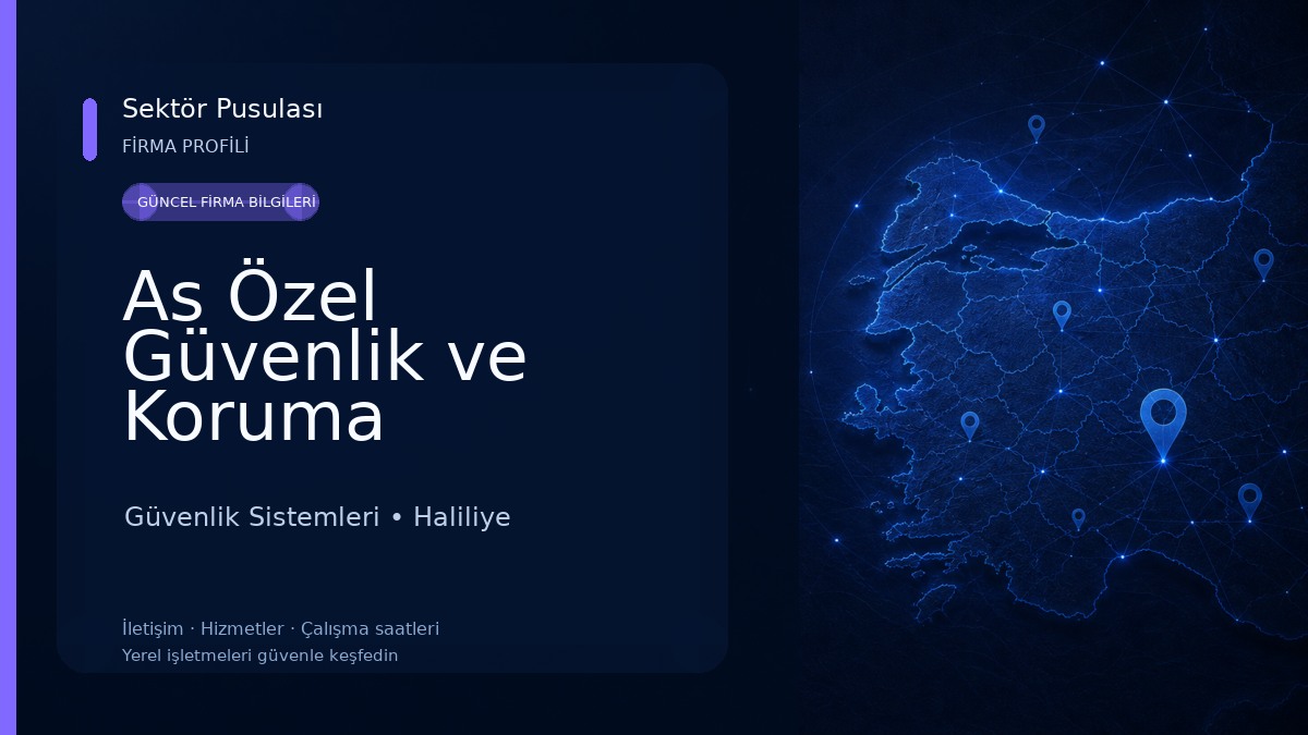As Özel Güvenlik ve Koruma Hizmetleri Ltd Şti Güvenlik Sistemleri