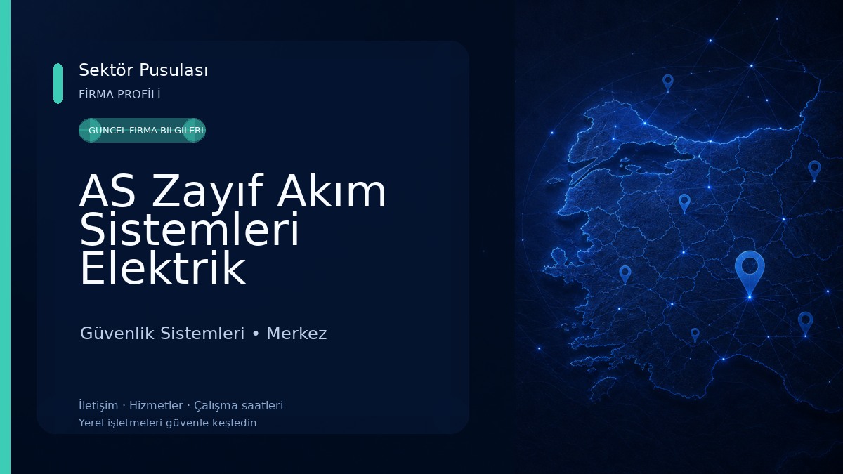 AS Zayıf Akım Sistemleri Elektrik Elektronik San.Tic.Ltd.Şti. Güvenlik Sistemleri