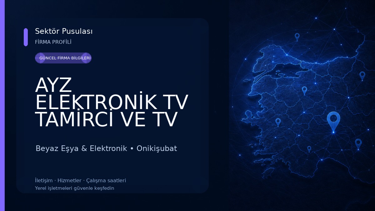 AYZ ELEKTRONİK TV TAMİRCİ VE TV ALIM SATIM İKİNCİ EL EŞYA ALIM SATIMI Beyaz Eşya & Elektronik