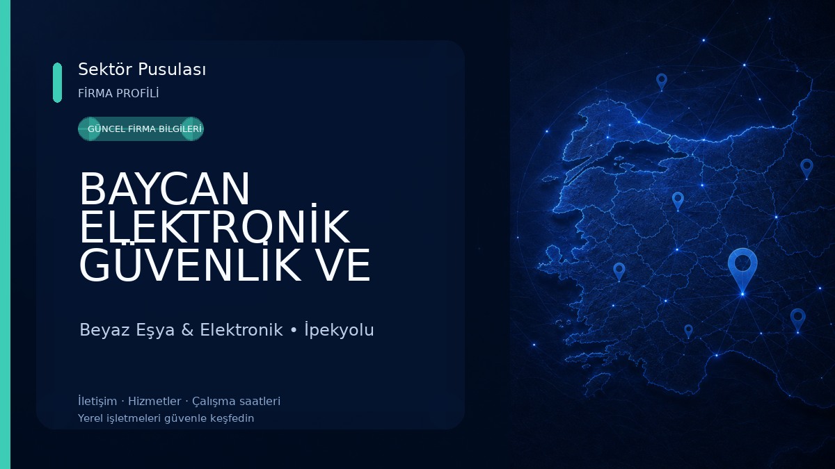 BAYCAN ELEKTRONİK GÜVENLİK VE BİLİŞİM SİSTEMLERİ Beyaz Eşya & Elektronik