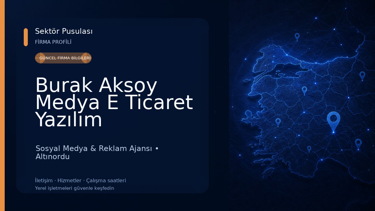 Burak Aksoy Medya E Ticaret Yazılım