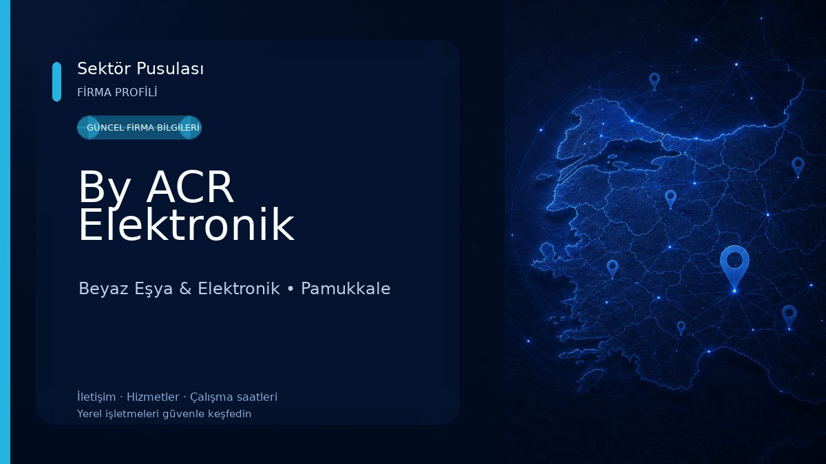 By ACR Elektronik Beyaz Eşya & Elektronik