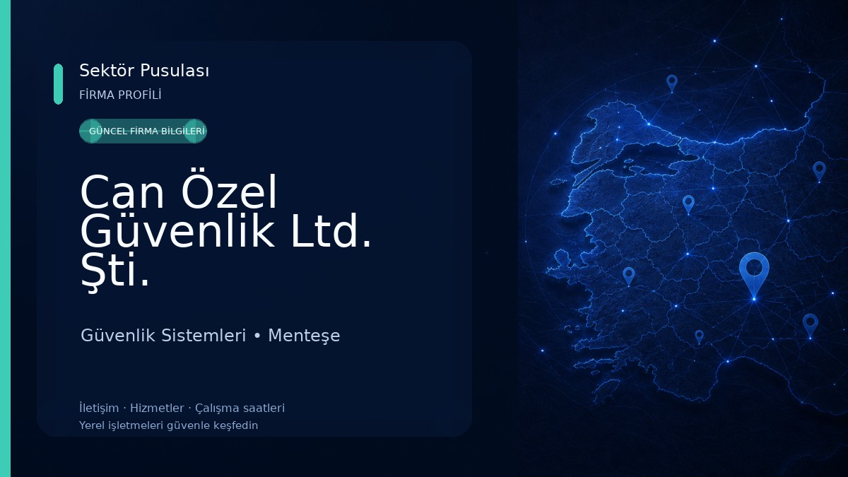 Can Özel Güvenlik Ltd. Şti. Güvenlik Sistemleri
