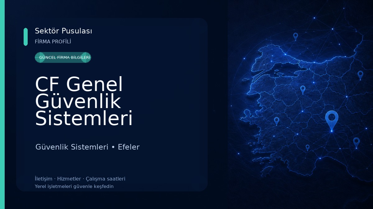 CF Genel Güvenlik Sistemleri Güvenlik Sistemleri