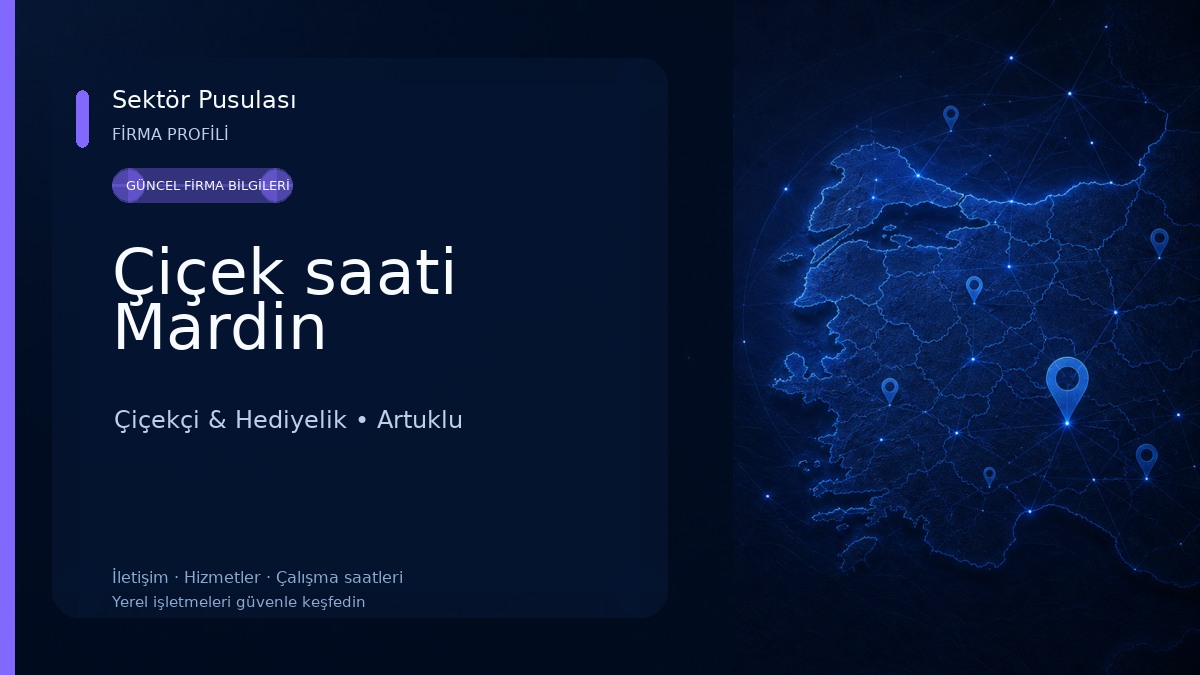 Çiçek saati Mardin