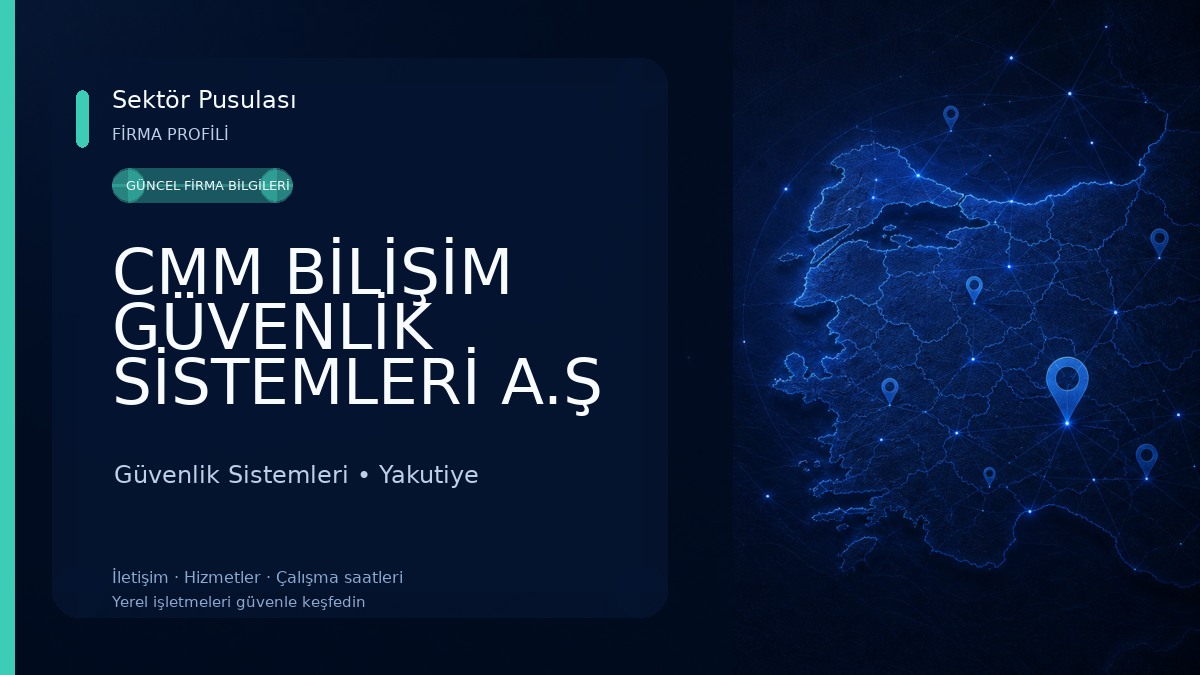 CMM BİLİŞİM GÜVENLİK SİSTEMLERİ A.Ş Güvenlik Sistemleri