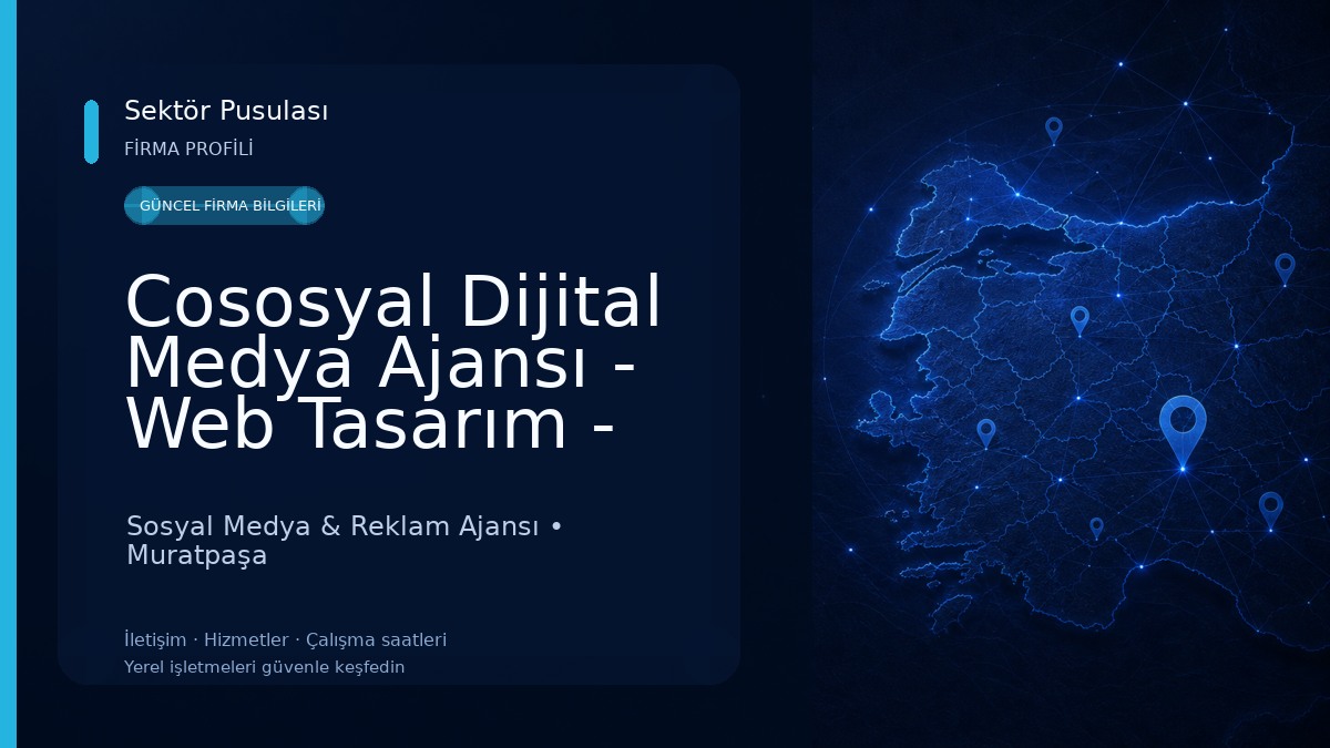 Cososyal Dijital Medya Ajansı - Web Tasarım - Sosyal Medya Yönetimi - Drone Çekimi Sosyal Medya & Reklam Ajansı
