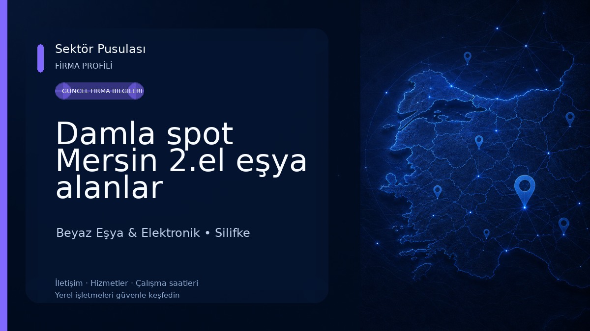 Damla spot Mersin 2.el eşya alanlar Beyaz Eşya & Elektronik