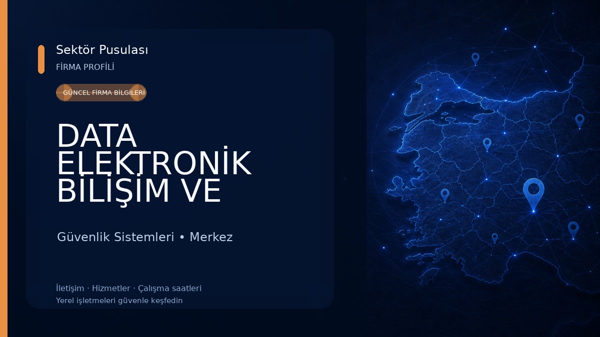 DATA ELEKTRONİK BİLİŞİM VE GÜVENLİK SİSTEMLERİ Güvenlik Sistemleri
