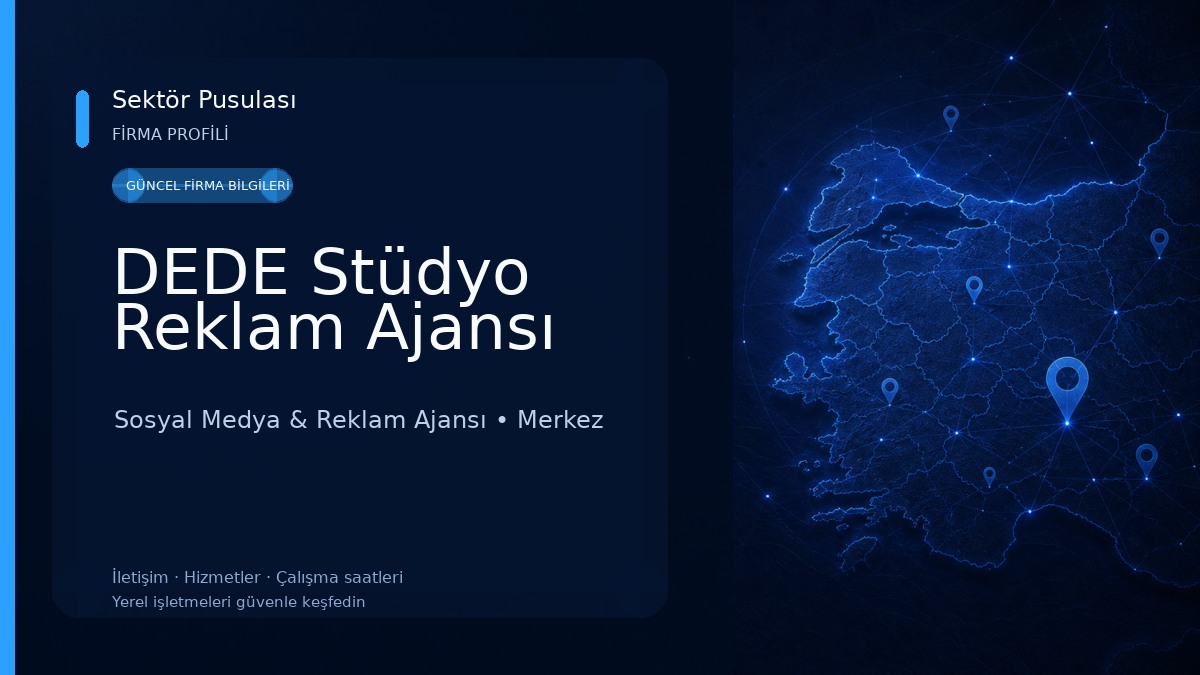 DEDE Stüdyo Reklam Ajansı Sosyal Medya & Reklam Ajansı