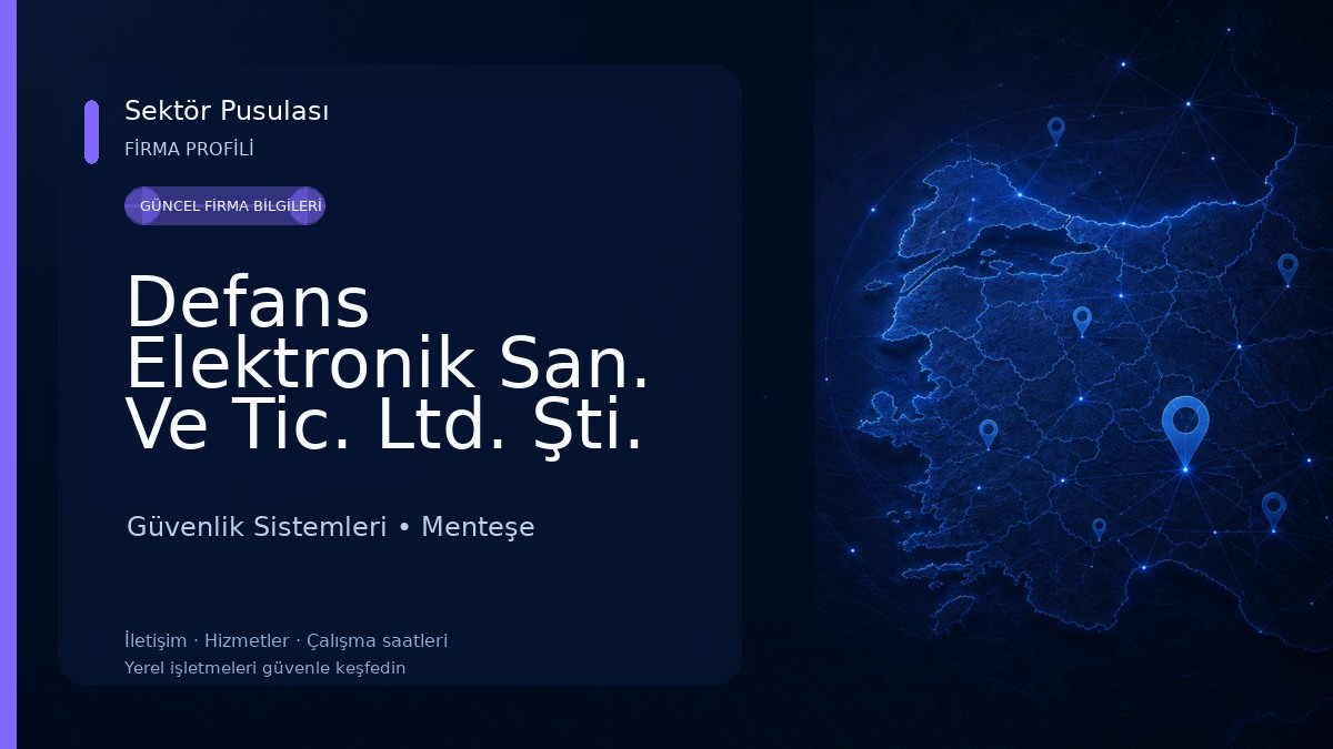 Defans Elektronik San. Ve Tic. Ltd. Şti. Güvenlik Sistemleri