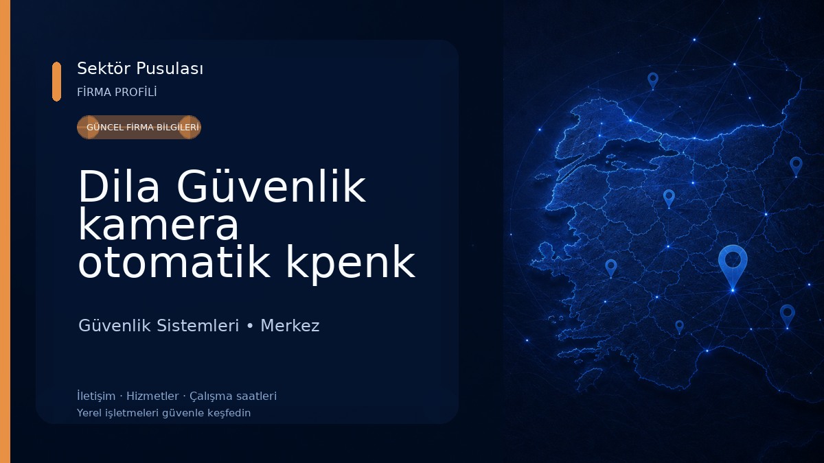 Dila Güvenlik kamera otomatik kpenk