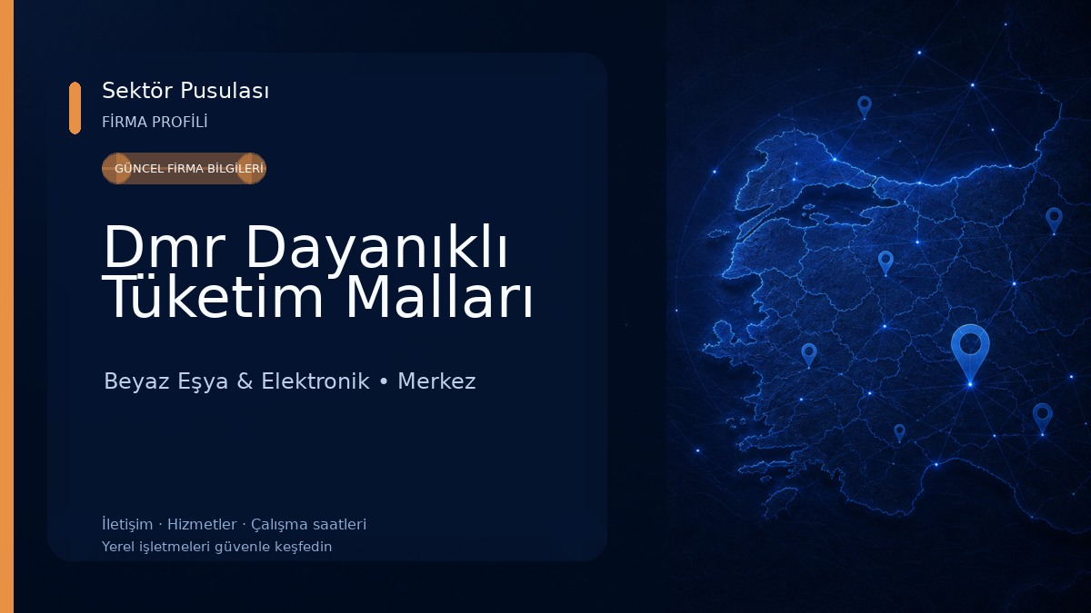 Dmr Dayanıklı Tüketim Malları Beyaz Eşya & Elektronik