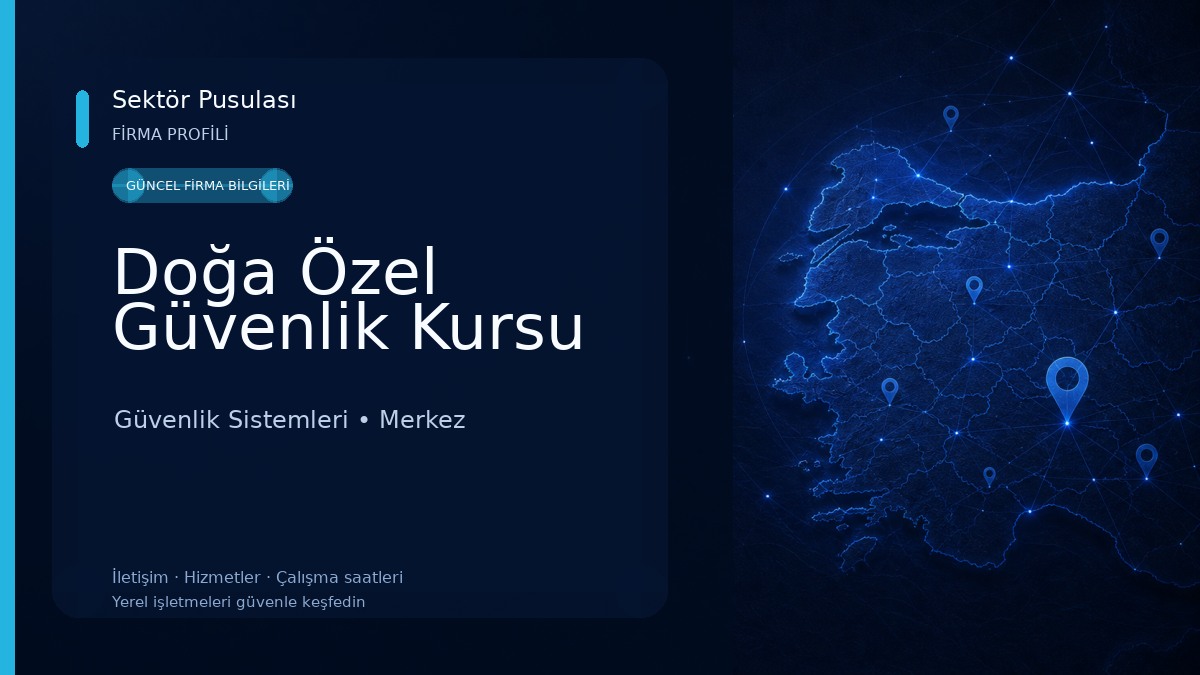 Doğa Özel Güvenlik Kursu Güvenlik Sistemleri