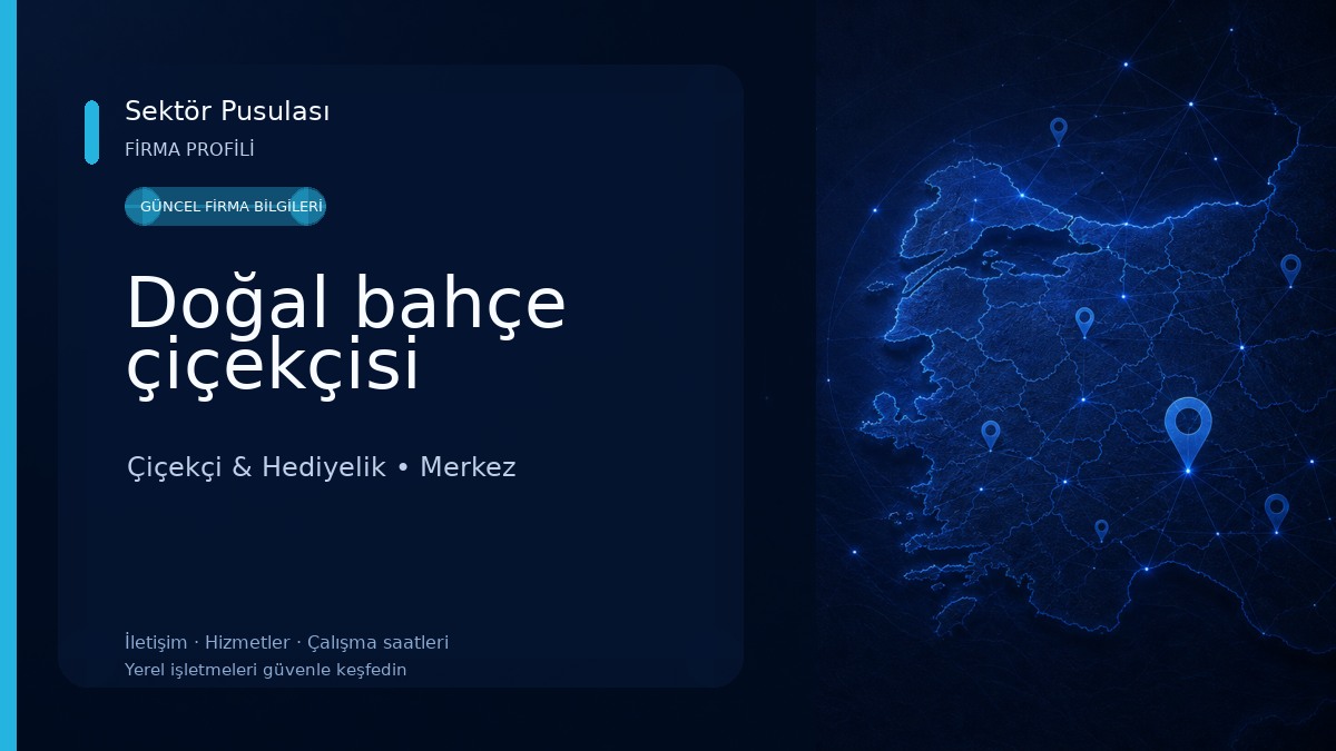 Doğal bahçe çiçekçisi 