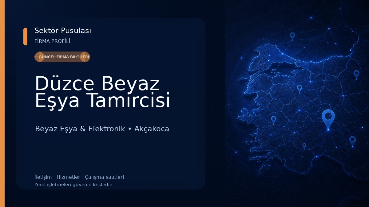 Düzce Beyaz Eşya Tamircisi Beyaz Eşya & Elektronik