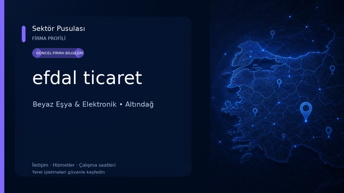 efdal ticaret Beyaz Eşya & Elektronik