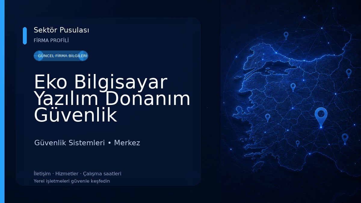 Eko Bilgisayar Yazılım Donanım Güvenlik Sistemleri Güvenlik Sistemleri