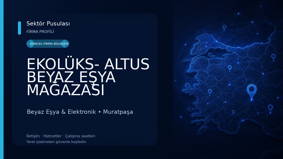 EKOLÜKS- ALTUS BEYAZ EŞYA MAĞAZASI Beyaz Eşya & Elektronik