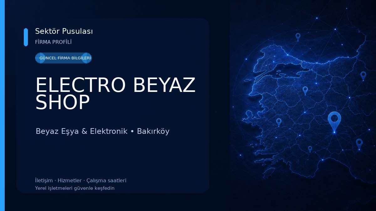 ELECTRO BEYAZ SHOP Beyaz Eşya & Elektronik
