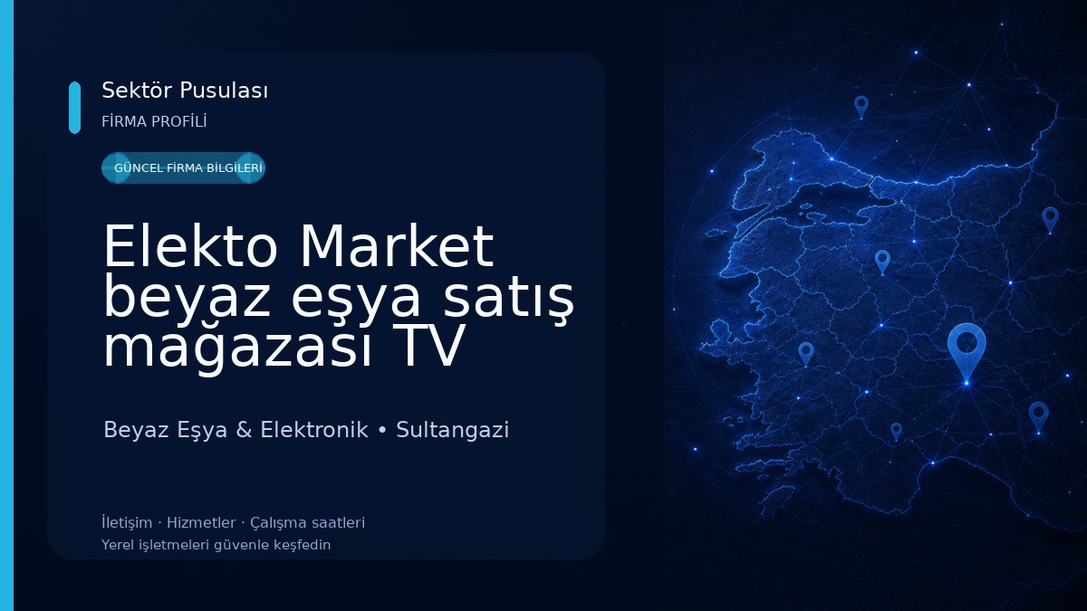 Elekto Market beyaz eşya satış mağazası TV tamir servisi Beyaz Eşya & Elektronik