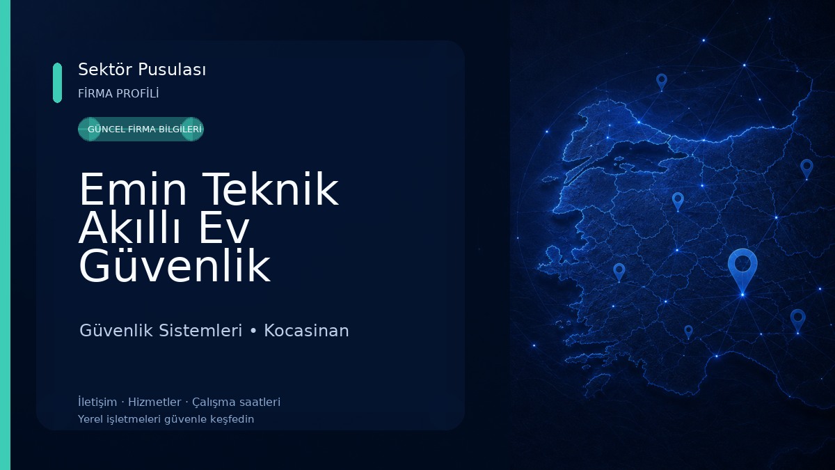 Emin Teknik Akıllı Ev Güvenlik Sistemleri Güvenlik Sistemleri