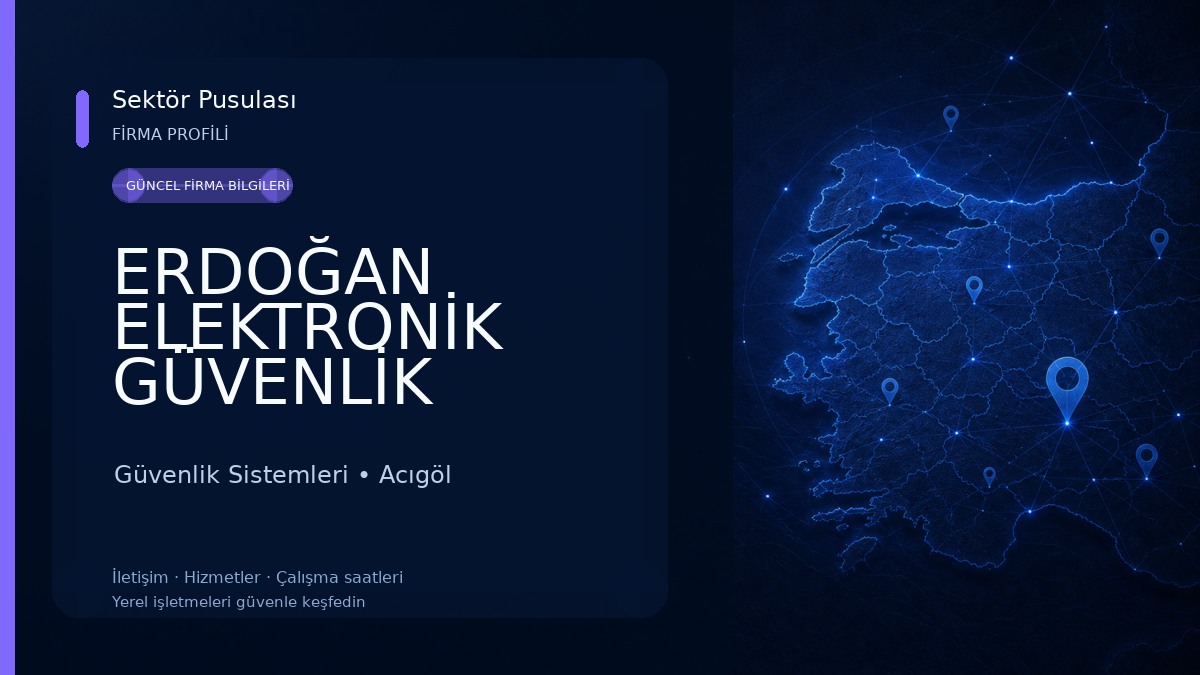 ERDOĞAN ELEKTRONİK GÜVENLİK SİSTEMLERİ Güvenlik Sistemleri