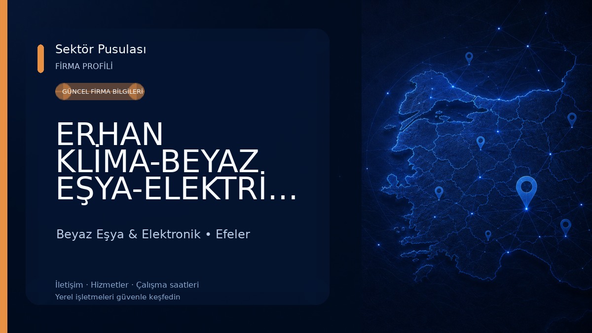 ERHAN KLİMA-BEYAZ EŞYA-ELEKTRİK-ELEKTRONİK Beyaz Eşya & Elektronik