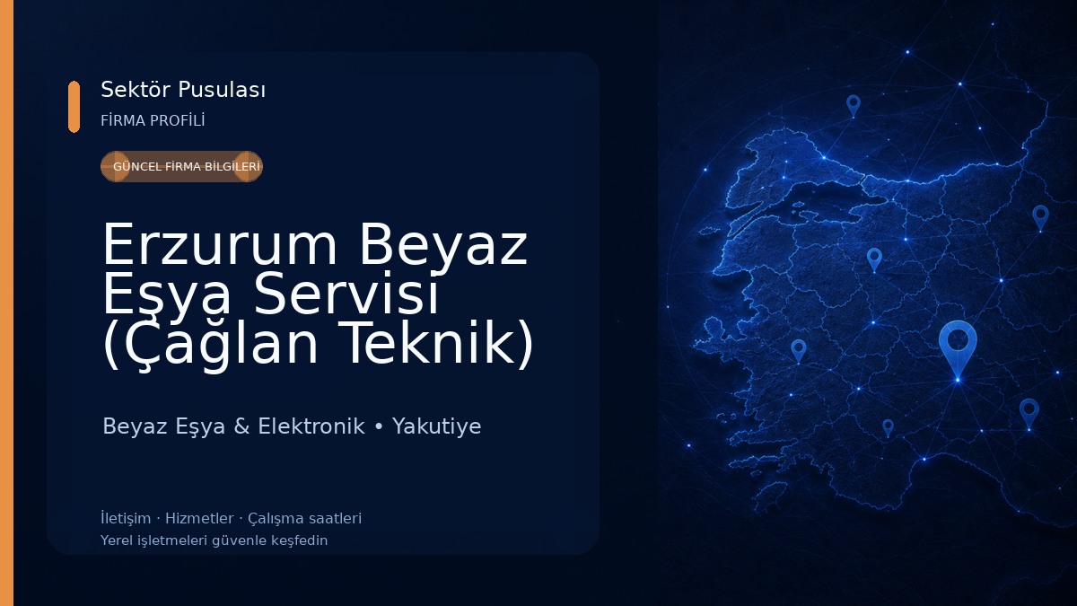 Erzurum Beyaz Eşya Servisi (Çağlan Teknik)