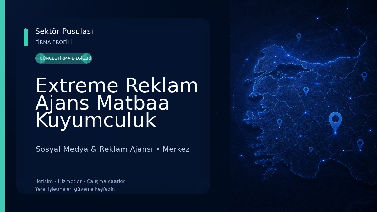 Extreme Reklam Ajans Matbaa Kuyumculuk San. ve Tic.Ltd.Şti. Sosyal Medya & Reklam Ajansı