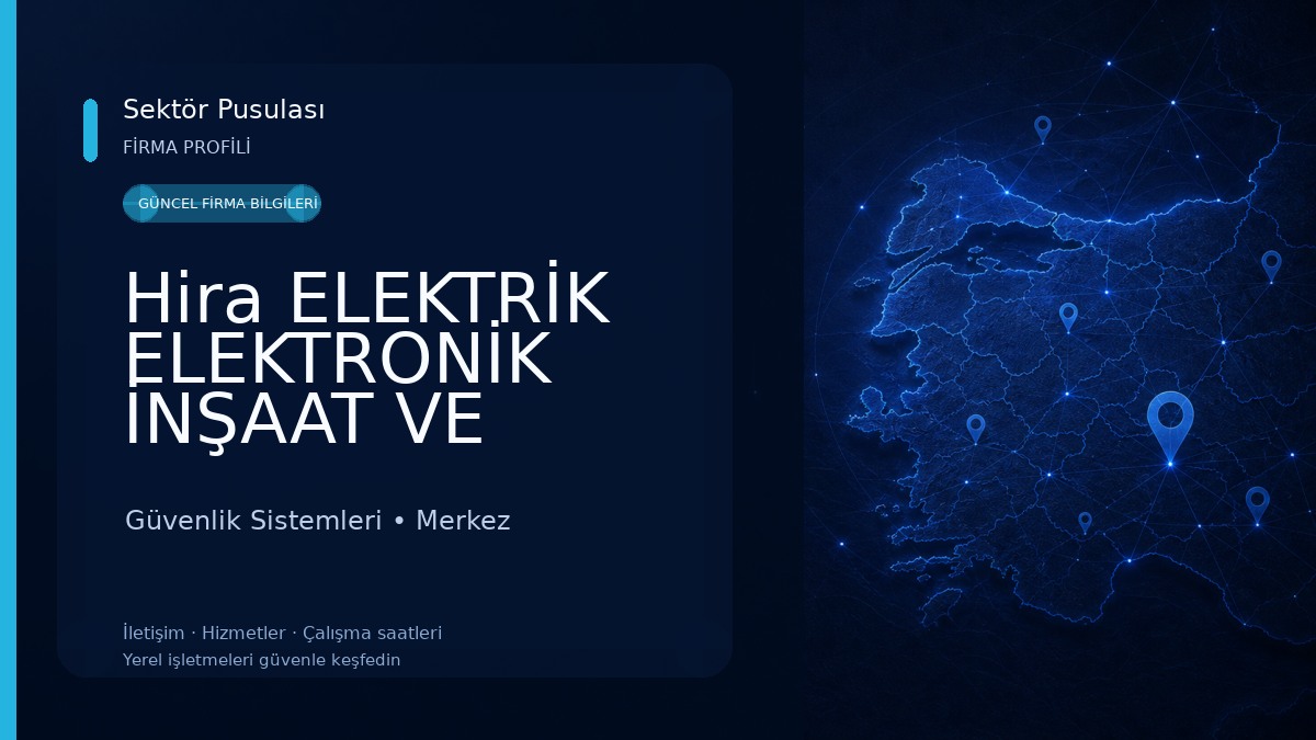 Hira ELEKTRİK ELEKTRONİK İNŞAAT VE GÜVENLİK ALARM SİSTEMLERİ Güvenlik Sistemleri