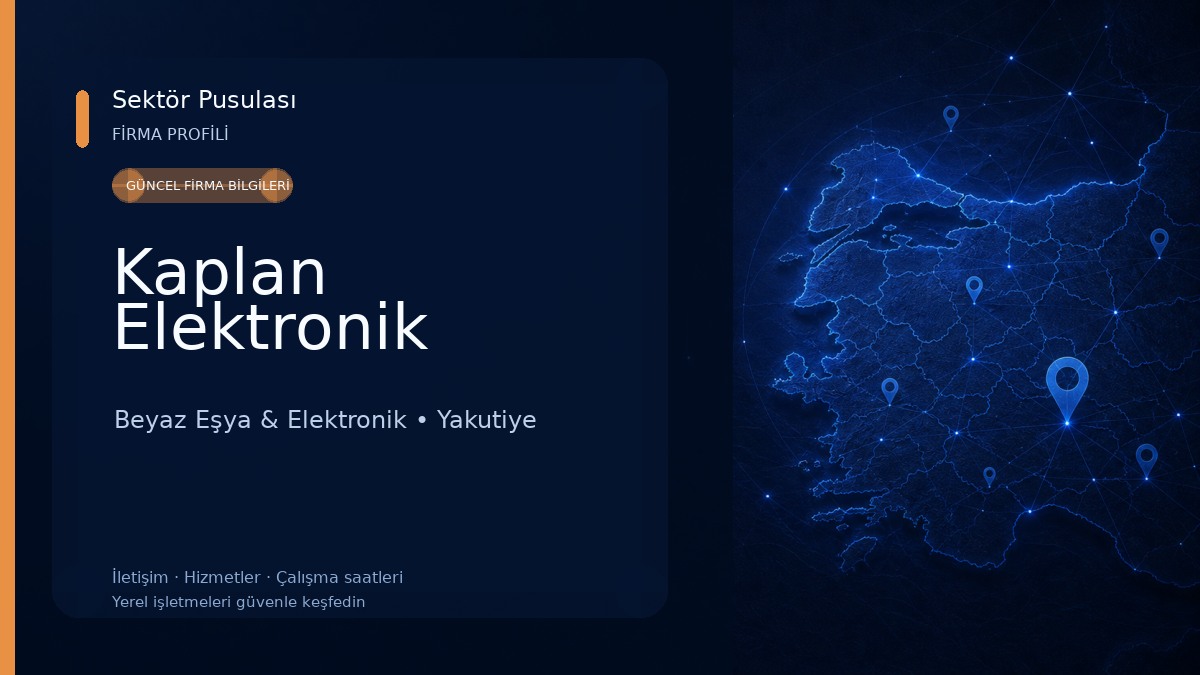 Kaplan Elektronik Beyaz Eşya & Elektronik