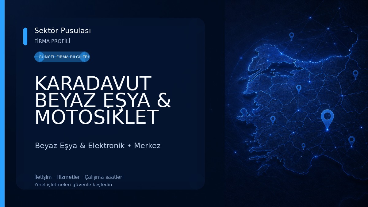 KARADAVUT BEYAZ EŞYA & MOTOSİKLET Beyaz Eşya & Elektronik