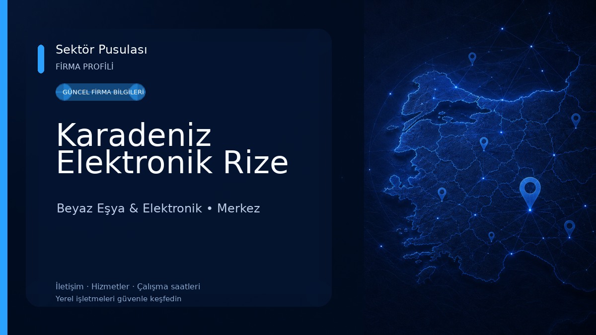 Karadeniz Elektronik Rize Beyaz Eşya & Elektronik