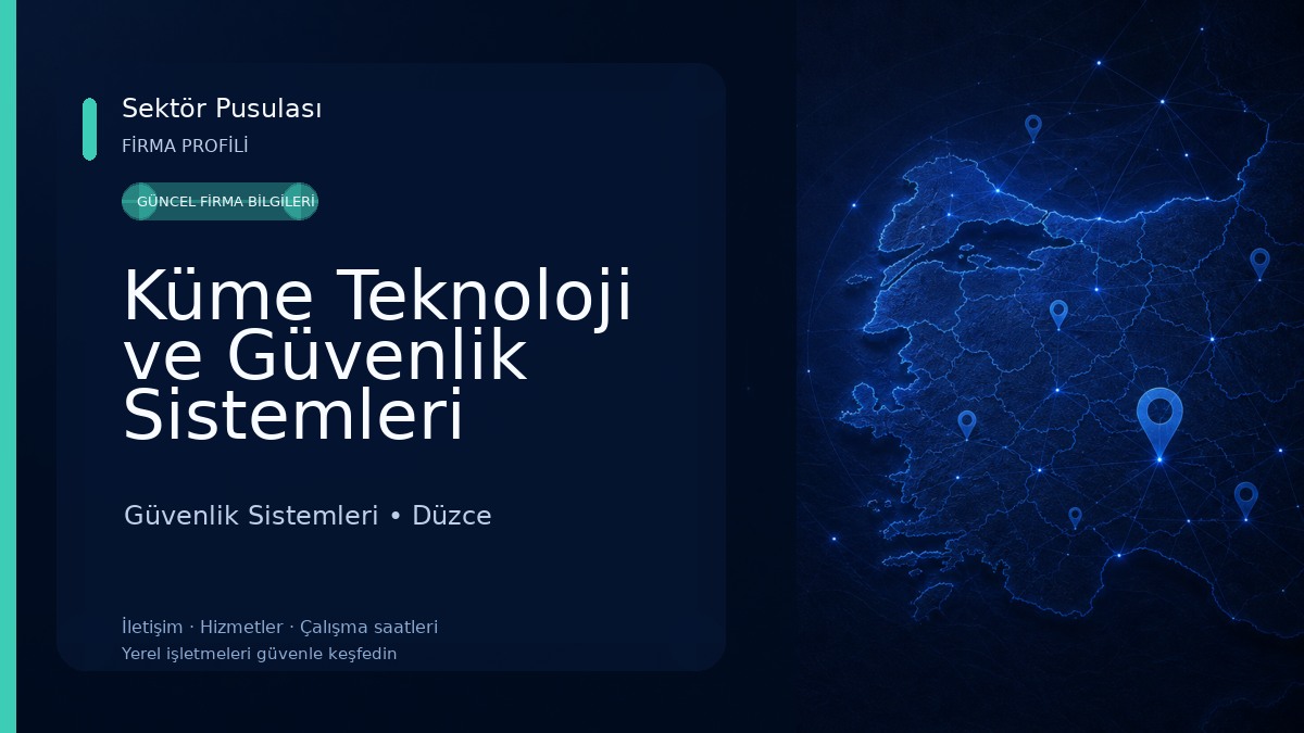 Küme Teknoloji ve Güvenlik Sistemleri Güvenlik Sistemleri