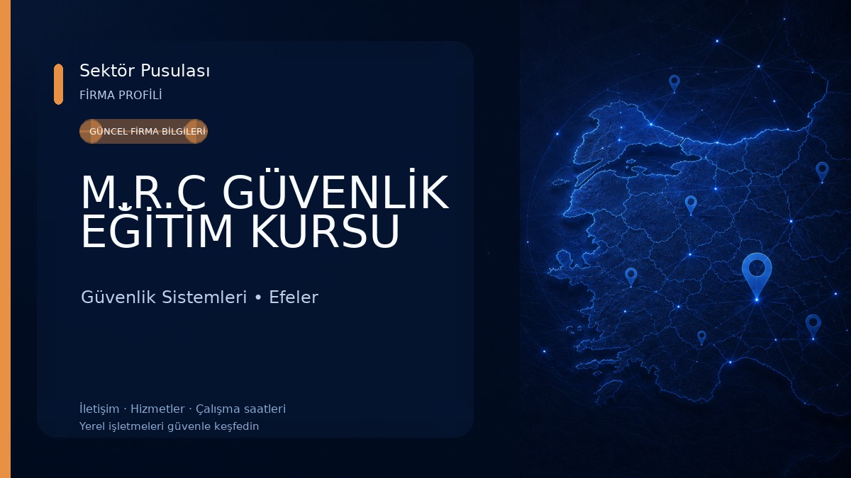 M.R.C GÜVENLİK EĞİTİM KURSU Güvenlik Sistemleri