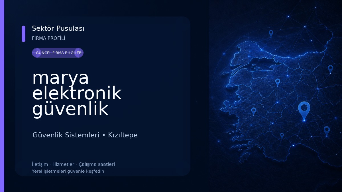 marya elektronik güvenlik sistemleri
