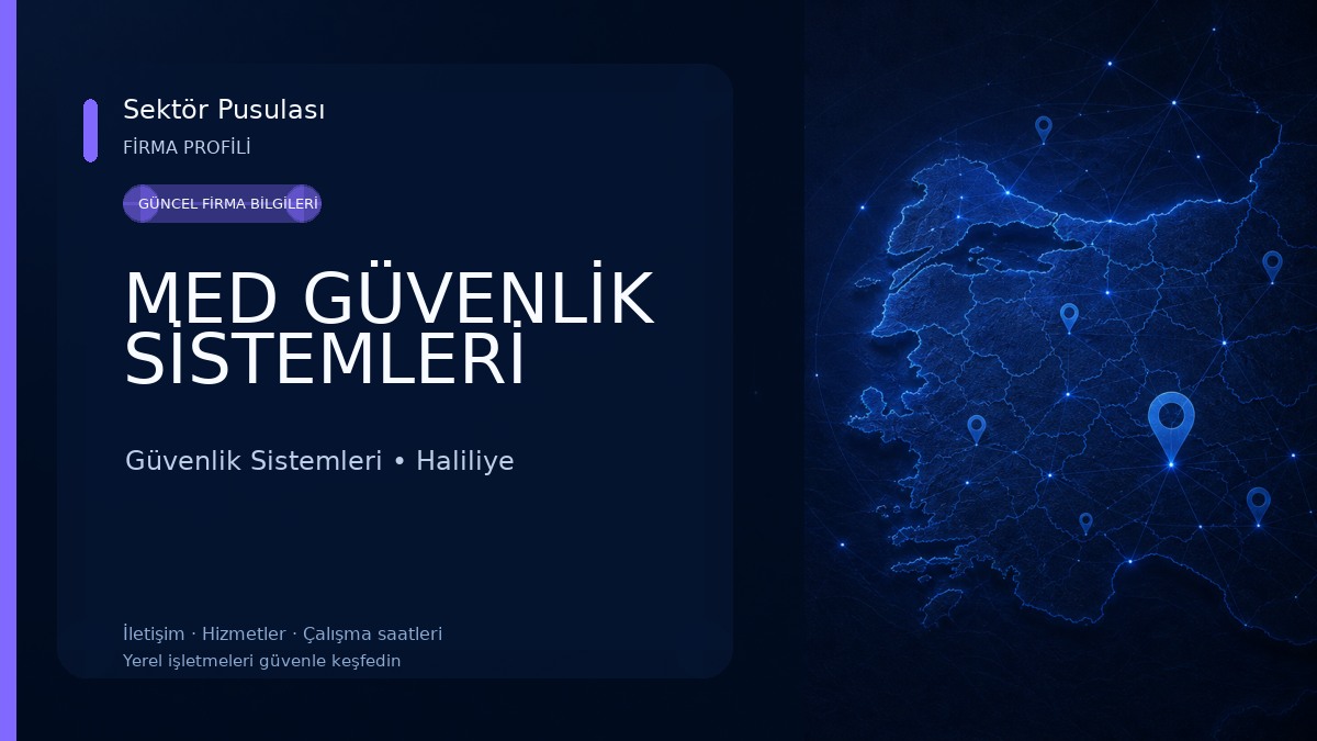 MED GÜVENLİK SİSTEMLERİ Güvenlik Sistemleri